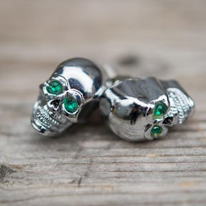 Skull License Plate Bolts